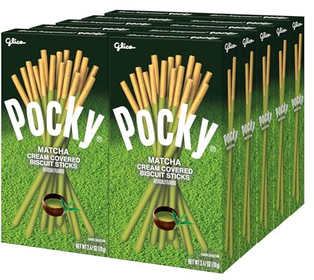 Pocky Biscuit Stick, Matcha Green Tea, 2.47 Ounce (Pack of 10)