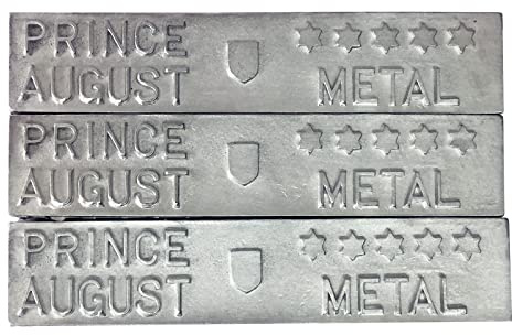 Prince August '5 Star Metal' Bleifrei zum Gießen von Miniaturen 94,5% Zinn & 3% Zink & 2,5% Antimon PA2059