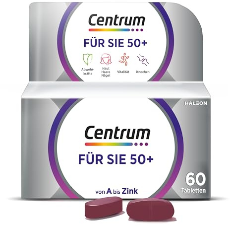 Centrum Für Sie 50+ 60 St. Multivitamin Tabletten, Nahrungsergänzungsmittel