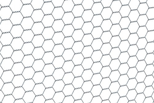 Alberts 614157 Treillis hexagonal | différentes longueurs et hauteurs - en option dans différentes couleurs | galvanisé | mailles 25 x 25 mm | hauteur 50 cm | longueur 25 m