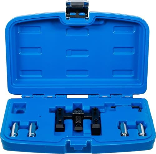 BGS 65592 | Kugelgelenk-Spreizer-Werkzeug-Satz | 7-tlg. | für Stoßdämpfer | Für Lenkungsteile und Quer-/Dreieckslenker | Spindel 13 mm Außensechskant | Fixierung über Führungsbolzen
