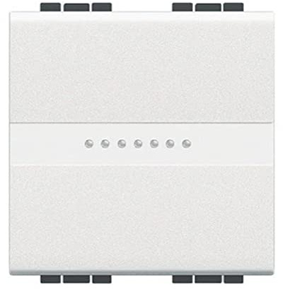 Cruzamiento iluminable axial 2 módulosBTICINO Livinglight N4054M2 Blanco