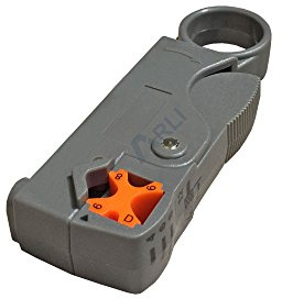 Abisolierer für Kompressionsstecker Koaxialkabel 4-9 mm Sat F Stecker Werkzeug