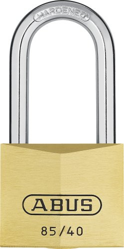 ABUS Vorhängeschloss Messing 85/40HB63 gl.-0709 - gleichschließend und mit hohem Bügel - für Kellertüren, Schuppen u. v. m. - wetterfest - gehärteter Stahlbügel - ABUS-Sicherheitslevel 6