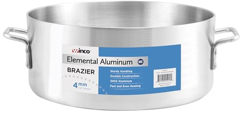 Winco Commercial-Grade Aluminium Brazier, Heavyweight, 35 Quart