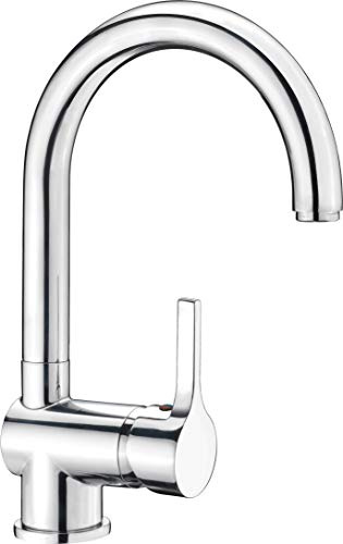 Cornat Küchenarmatur Skagen – Wasserhahn für Küche – verchromt | Hoher schwenkbarer Auslauf – komfortable Bedienung – viel Bewegungsfreiheit – stabile Ausführung – leicht zu reinigen