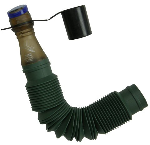 PRIMOS Hunting 00912 Bull Horn Elk Call Support Shelf with Blue Reed Extends from 7 to 24, with Mouthpiece, Camo Cover 1 Snap-On Reed