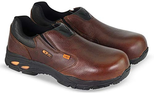 Thorogood Men's 804-4320 I-MET2 Series Composite Safety Toe Slip-On Oxford Shoe, Brown - 10.5 M US
