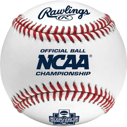 Rawlings | FLAT SEAM NCAA Collegiate League Baseballs | FSR1NCAA | 12 Count