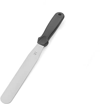 Silikomart | Espátula Lisa de Acero Inoxidable con Mango de Plástico, Ideal para Postres y Cremas, Medidas 33 cm, Made in Japan