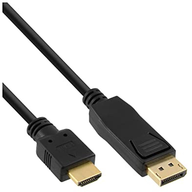 InLine DisplayPort zu HDMI Konverter Kabel, schwarz, 2m