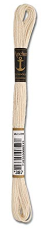 Anchor Sticktwist 1x Farbe 387 - Creme