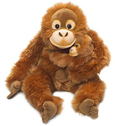 WWF16112 - Universal Trends - WWF Orang Utan Mama 25 cm mit Baby