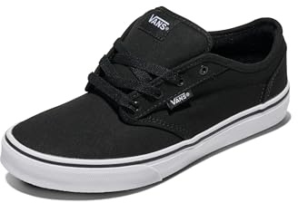 Vans Atwood Jungen Sneaker, Canvas Black White, 39 EU