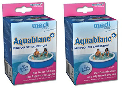 2 x Aquablanc MiniPool-Set Sauerstoff, 2 x 320g