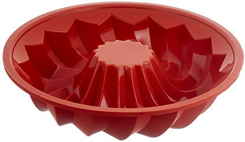 silikomart 20.224.00.0060 SFT224 Moule Forme Savarin Silicone Terre Cuite, Terracotta