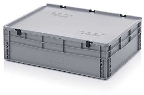 Eurobehälter 80 x 60 x 23,5 mit Scharnierdeckel inkl. gratis Zollstock