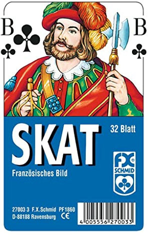 Ravensburger 27003 - Skat, Französisches Bild, 32 Karten in Klarsicht-Box