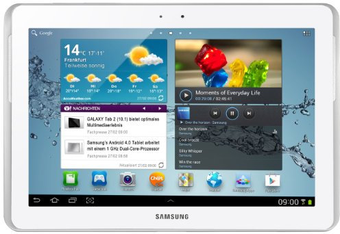 Samsung Galaxy Tab 2 P5100 3G+WIFI Tablet (25,7 cm (10.1 Zoll) Display, 1GHz Prozessor, 1GB RAM, 16 GB Speicher, 3,2 Megapixel Kamera, Android) weiß