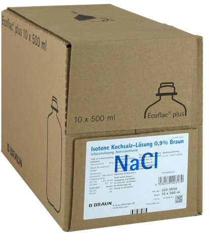 ISOTONE Kochsalz-Lösung 0,9% Braun Ecoflac Plus 10X500 ml