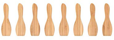 Pebbly Natural NBA008 - Set de 8 espátulas para raclette