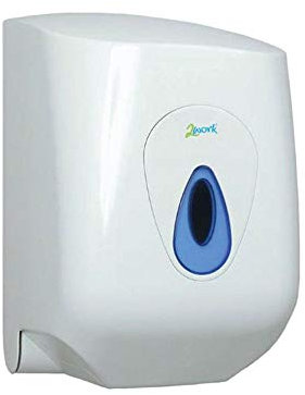 2Work Lockable Centrefeed Hand Towel Dispenser White CT34038