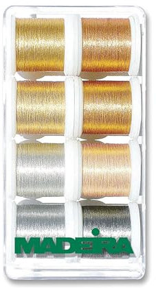 Geschenkbox: Metallic: Smooth: 8 x 200m: Spulen