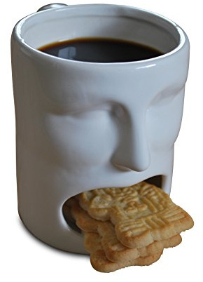 Die originelle Kaffeetasse mit Keksfach aus Porzellan Marke FUNICE