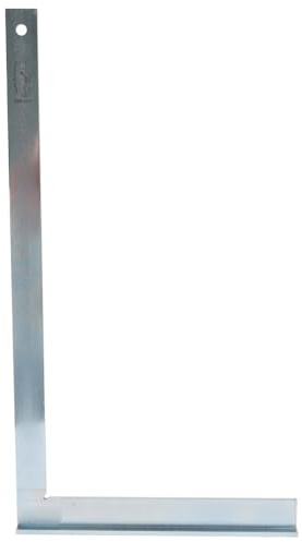 Dönges Profi Schlosserwinkel mit Anschlag, 500 x 280 mm, rostfrei & verzinkt aus Stahl | Für genaues Arbeiten im Metallbau, Werkstattbereich| 90 Grad Winkel mit Anschlag, Anschlagwinkel Metall