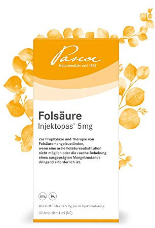 Pascoe Folsäure Injektopas – Vitamin-B9-Mangel, Folsäuremangel, 10x1ml
