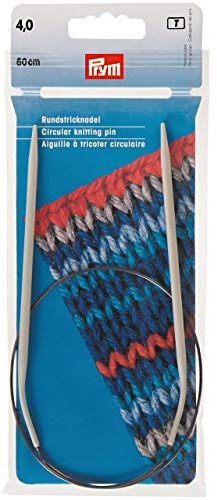 Prym 211262 Rundstricknadeln ALU 60 cm 4,00 mm grau