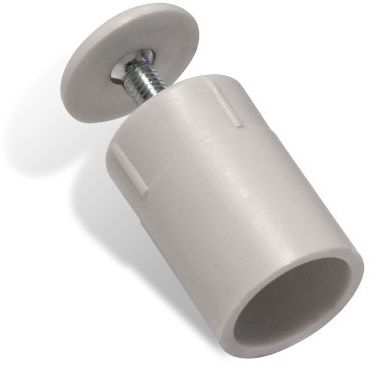 jarolift Anschlagstopper Rollladenstopper für Rollladenendleiste Rollladenzubehör aus Kunststoff, Länge 30 mm, Weiß