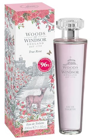 Woods of Windsor True Rose Eau de Toilette, Floral Womens Perfume with Notes of Violet Leaf and Rose Otto,100ml