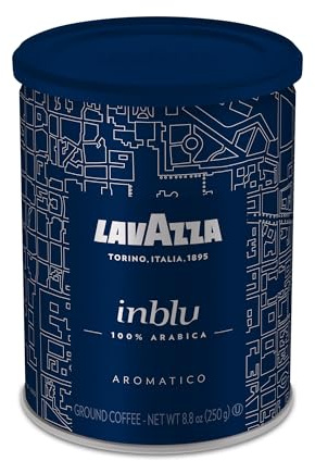 Lavazza Inblu Ground Coffee, 100% Arabica, 8.8 oz Tin (Pack of 1)
