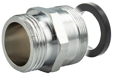 Tecuro, Mixing Nozzle M28 x 1, Adapter for Garden Hose, Chrome
