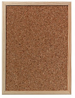 Herlitz 1600006 Kork-Pinnwand mit Holzrahmen, 30 x 40 cm (40 cm x 30 cm)