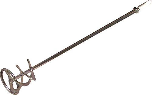 HAROMAC Wendelrührer für Mörtel & hochviskose Baustoffe – verzinkter Stahl – Schwerlast-Rührquirl für Bohrmaschine Gewinde M14 x 120mm | Mörtelrührer für zähe Massen wie Mörtel, Putz & Estrich