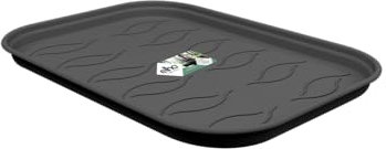 Elho Green Basics Grow Tray Saucer 24 - Sottovaso per Interno Esterno Coltura E Raccolta Accessori - Ø 23.5 x H 2.5 cm - Nero/Living Black