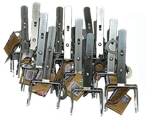 STV International STV312M Defenders Mole Claw Trap, Catch and Kill Trap to Control Moles, Protects Lawns and Gardens, Durable, Rust-Free, All-Weather Design, Value Pack of 12, Silver