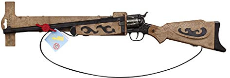 Schrödel J.G. 6048391 Buffalo Gun: Spielzeuggewehr für Cowboy- und Sheriff-Spiele sowie Cosplay, für 12-Schuss-Munition, 77 cm, grau / braun (604 8391)