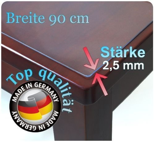 Vanillaflex Tischdecke Tischfolie Schutzfolie Folie transparent 90 cm Breit Ca 2.5mm (110cm)