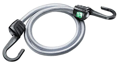 Master Lock 3034EURDAT Tendeur avec Crochets [80 cm d'Elastique] [Crochet en Acier] - Idéal pour le Transport de Charges, l'Emballage, le Camping Gris