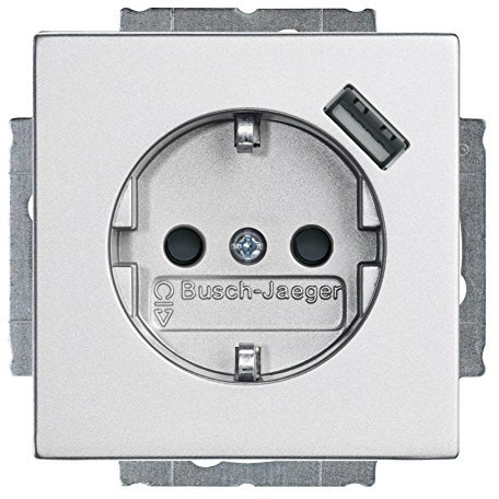 Busch-Jaeger Schuko USB-Steckdose Future Linear, 20EUCBUSB-83