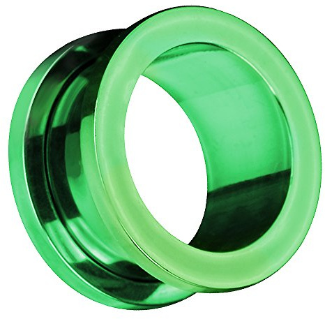 Piersando Flesh Tunnel Ohr Plug Piercing Farbige Ohrpiercing Schraub Edelstahl