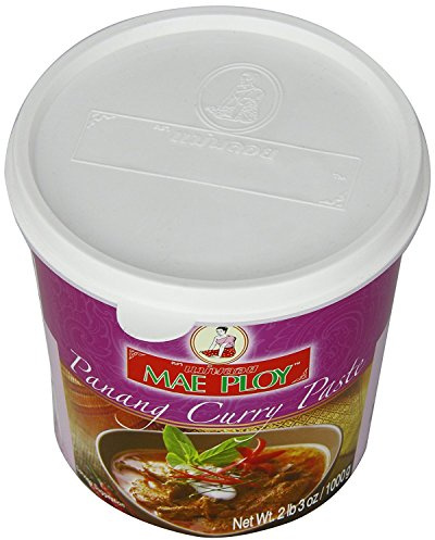 Mae Ploy Panang Curry Paste 1kg - Bulk Authentic Thai Seasoning | Professional grade sweet thick curry base. Commercial catering pack perfect for rich peanut blended Thai curry sauces