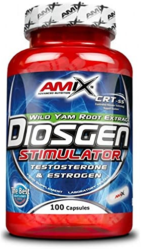AMIX - Suplemento Deportivo Disogen Stimulator en 100 Cápsulas - Ayuda al Incremento de la Testosterona - Contribuye a Aumentar la Fuerza y Masa Muscular - Suplemento Alimenticio