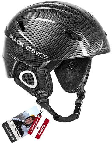 BLACK CREVICE Kitzbühel Casco da sci (X-Large, Nero Carbone)