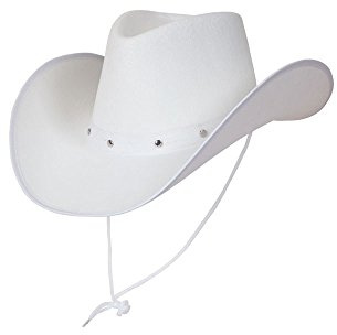 Wicked Costumes Texanischer Cowboy-Hut für Erwachsene, Kostüm- und Partyzubehör, Weiß
