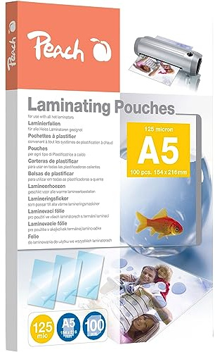 Peach Laminierfolie A5 125mic PP525-03 Folien, glänzend, 100 Stück