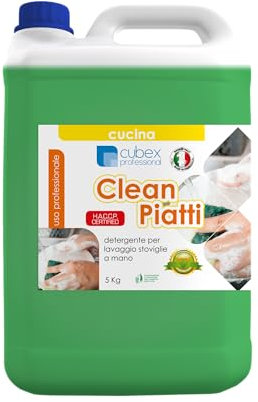 cubex professional Detergente detersivo per stoviglie a Mano Clean Piatti 4X5 kg